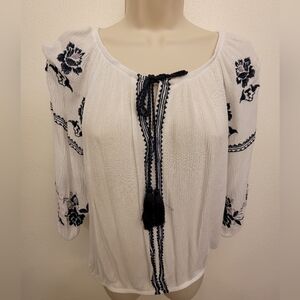 My Michelle Boho Embroidered Blouse